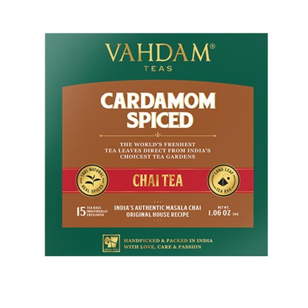 Cardamon Masala Chai Tea. India`s authentic masala chai. Original house spices